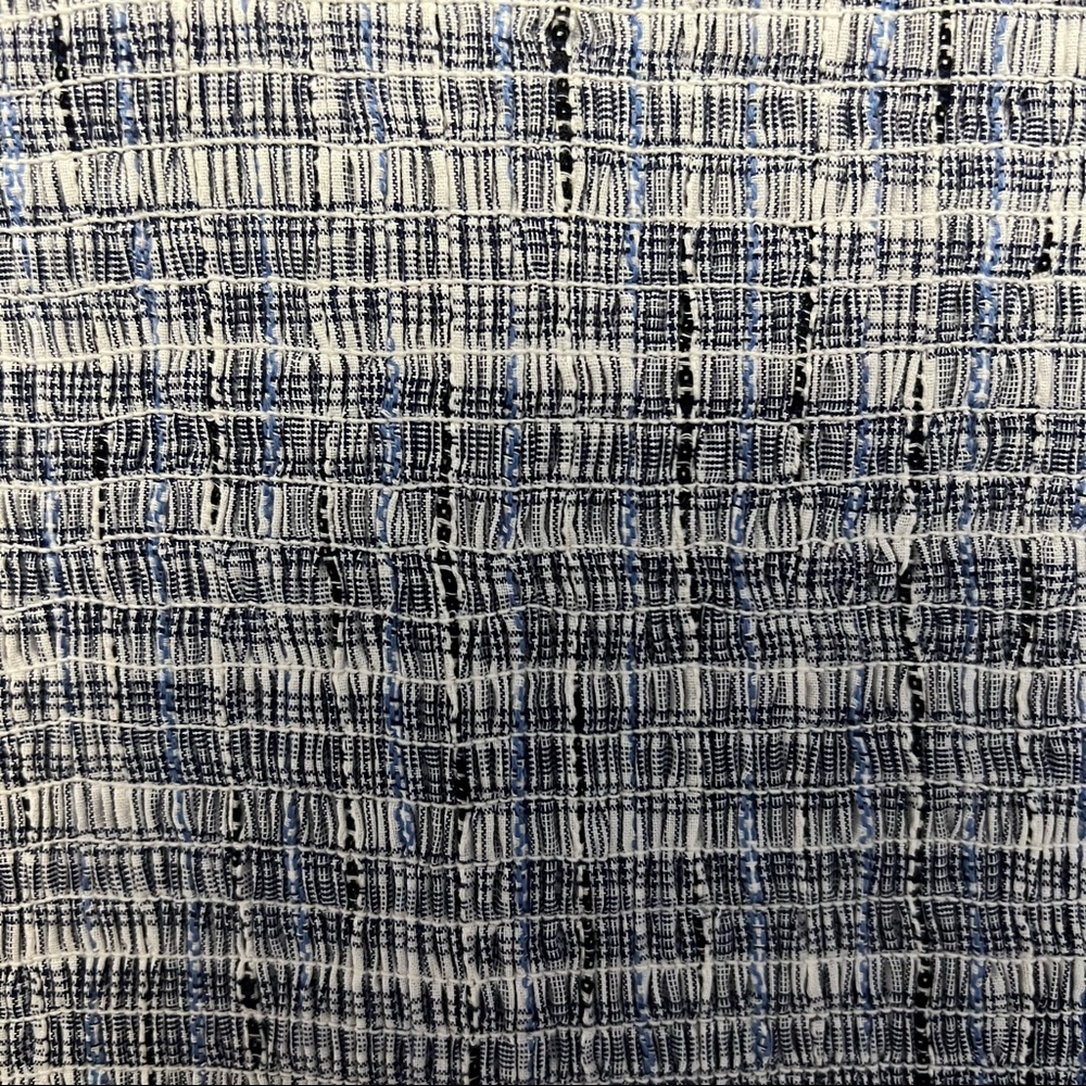 Ivy and Main Smocked Blue and White Bodycon Mini Dress Size XLarge - Picture 3 of 9